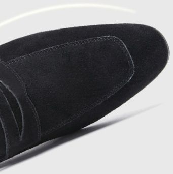 スエード靴 上質素材使用紳士用本革ペニーローファー