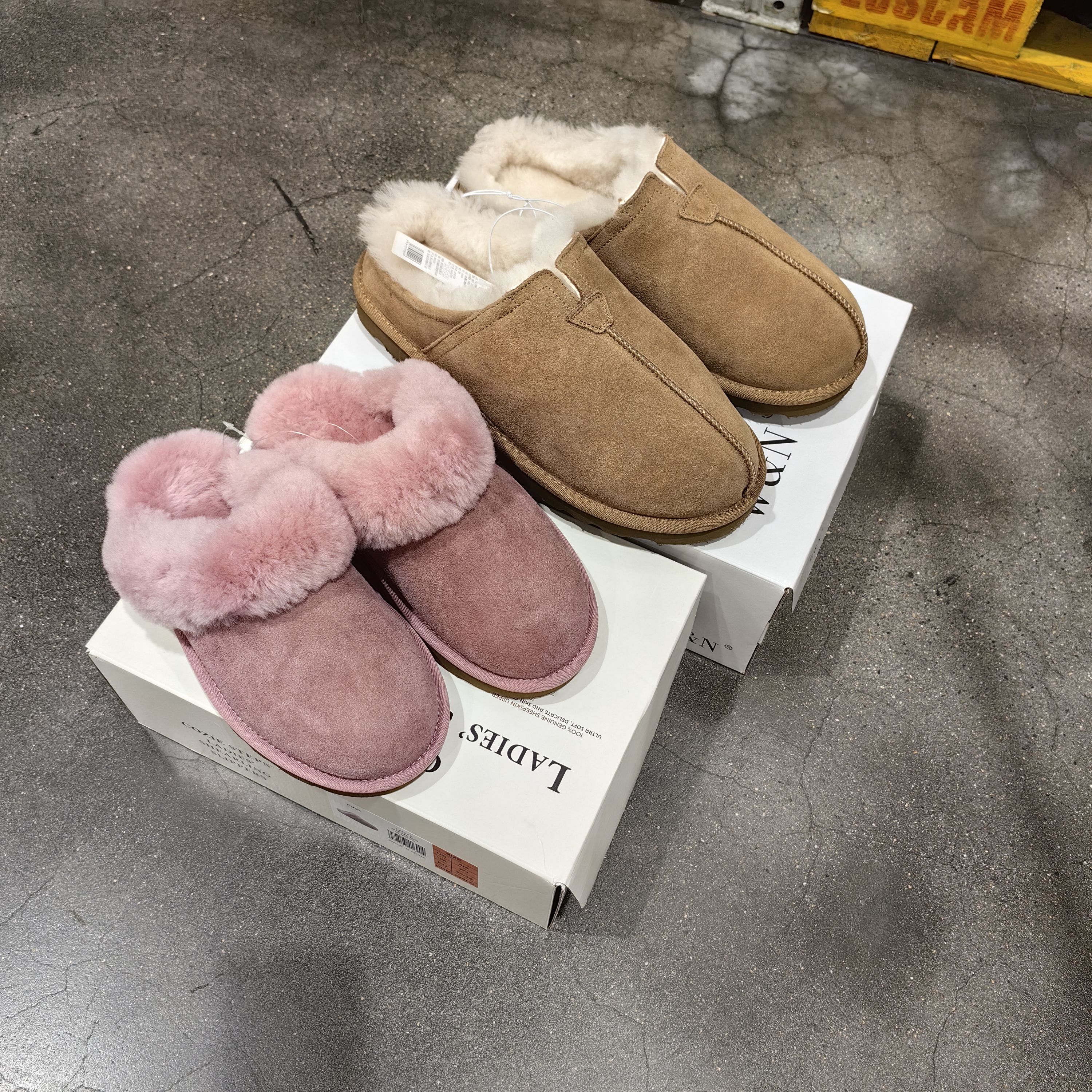 スエード靴 もこもこ暖か ふわふわ裏ボア スリッポン