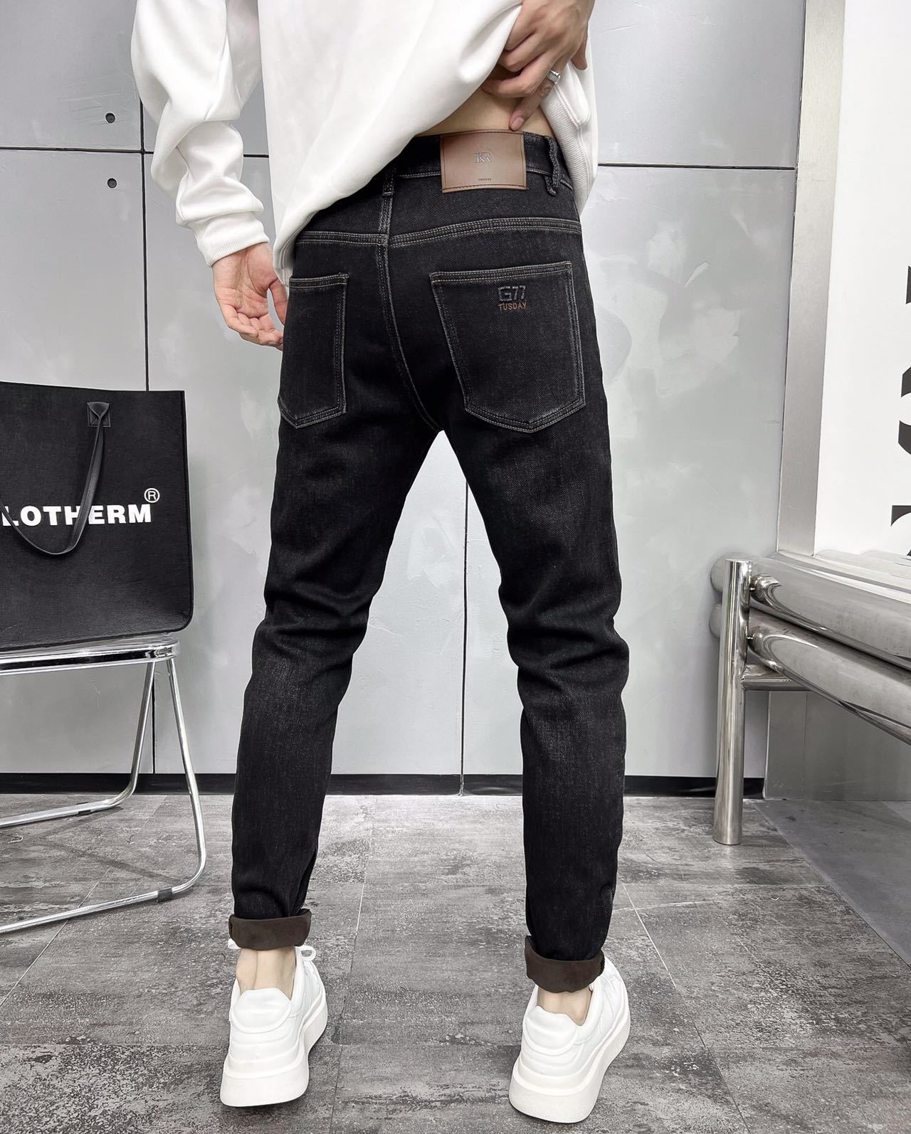 スキニーパンツ すっきりシルエットデニムパンツ