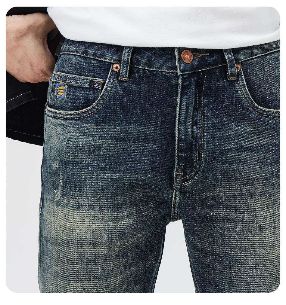 ヴィンテージ加工スマートスキニーパンツ