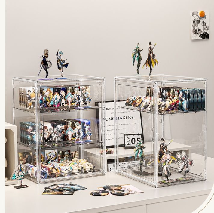 グッズ収納 クリア三段アクスタコレクションケース