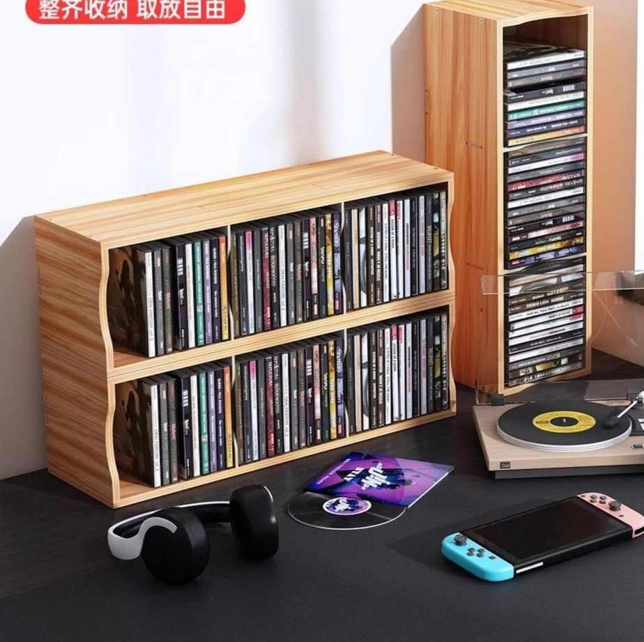 グッズ収納 省スペース多段式音楽ディスク収納棚