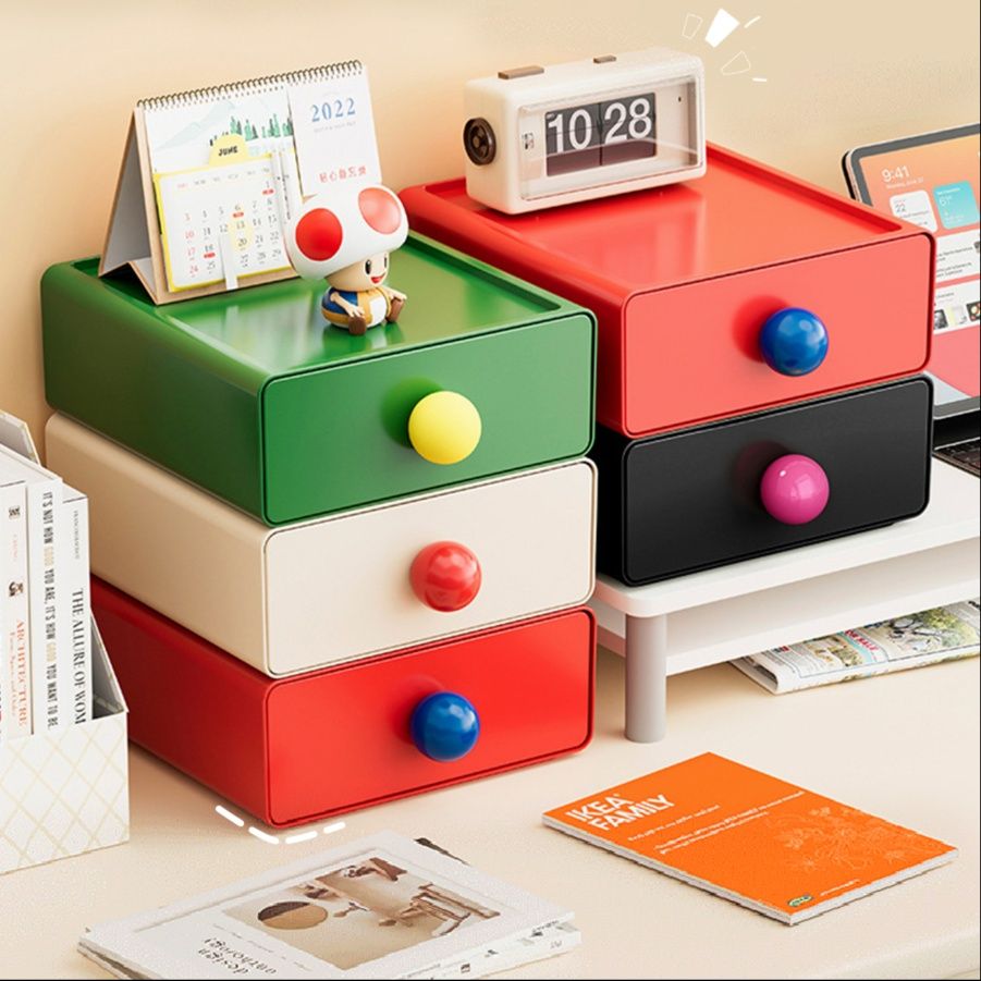 グッズ収納 多色積み重ね収納ボックス