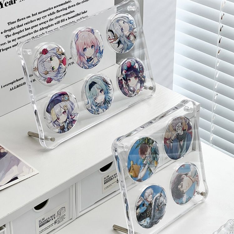グッズ収納 透明ディスプレイ 缶バッジコレクションケース