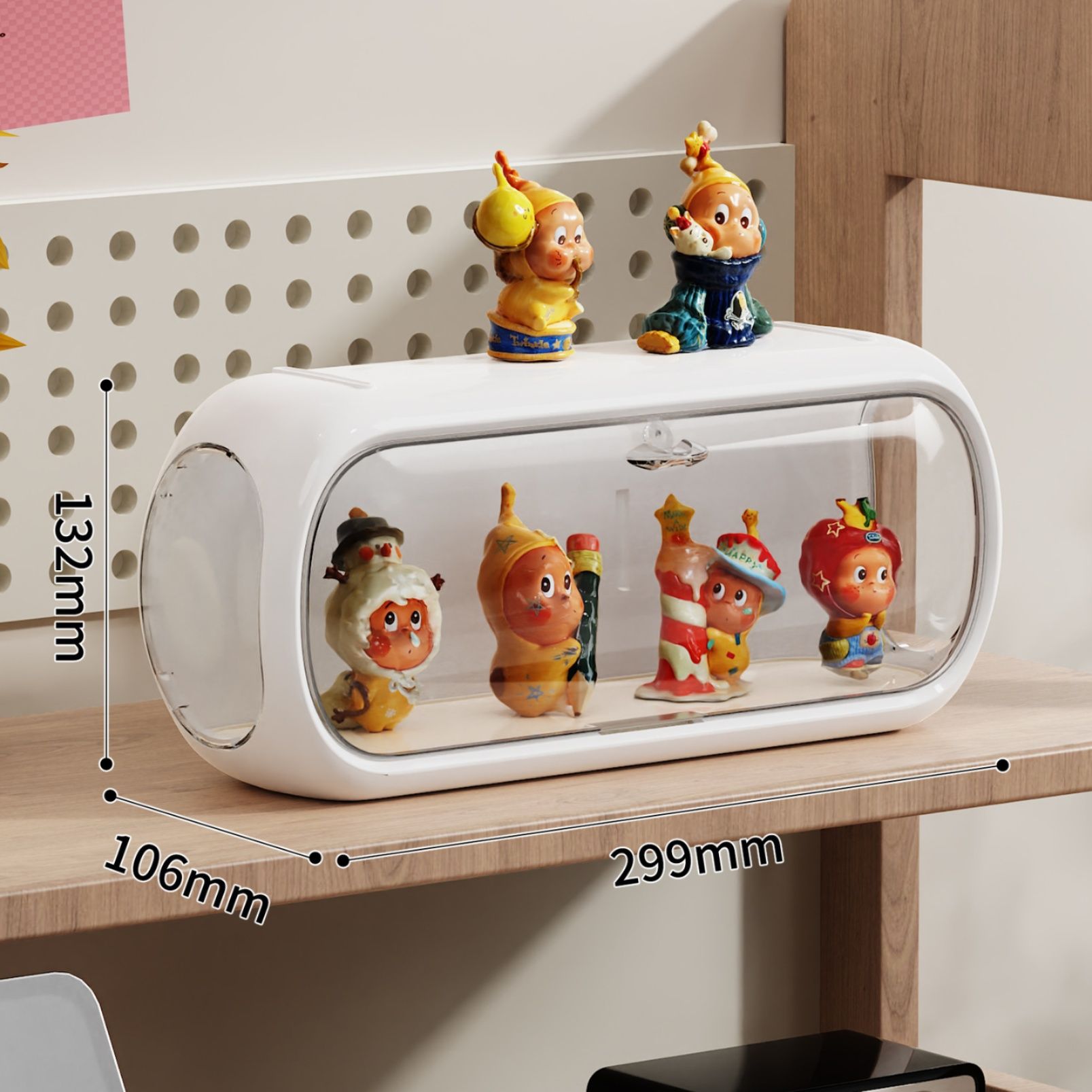 グッズ収納 透明ショーケース風フィギュア収納箱
