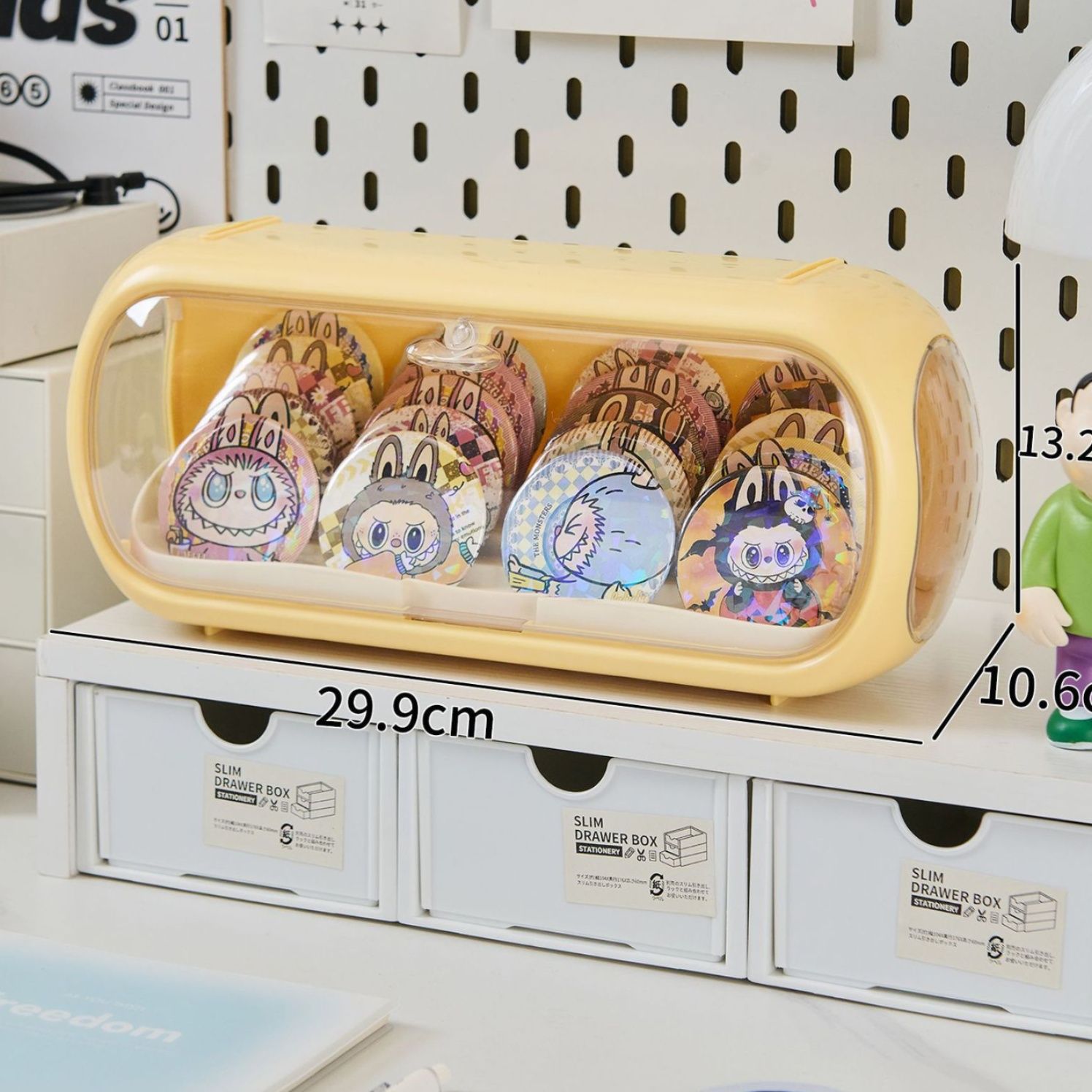 グッズ収納 透明ショーケース風フィギュア収納箱