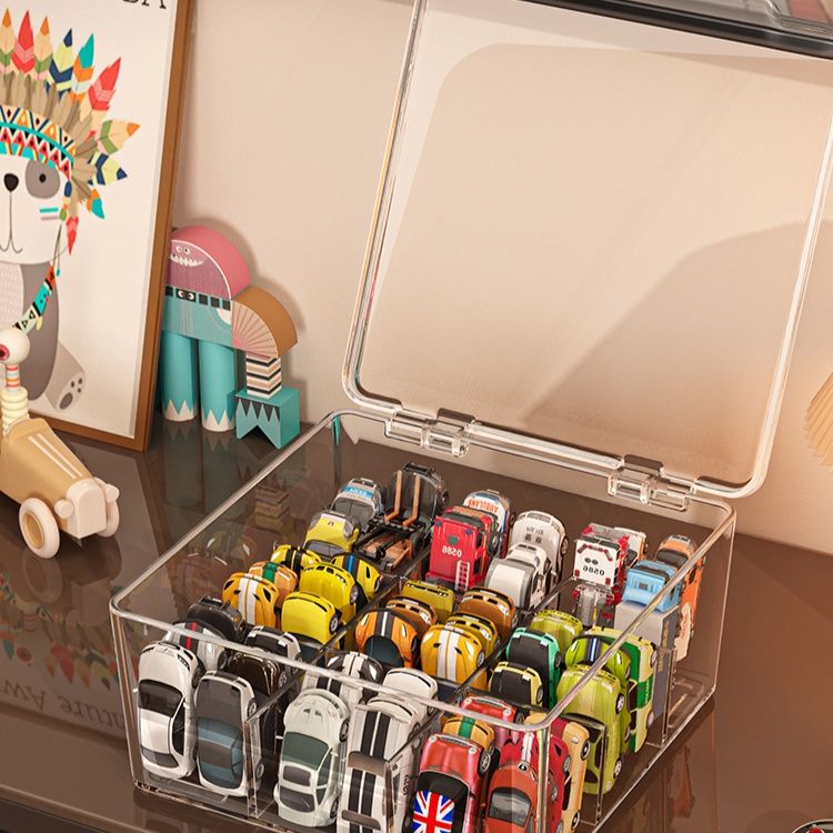 グッズ収納 透明蓋付きミニカーコレクションケース
