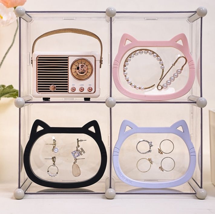 グッズ収納 ねこ型アクセサリー展示収納ケース
