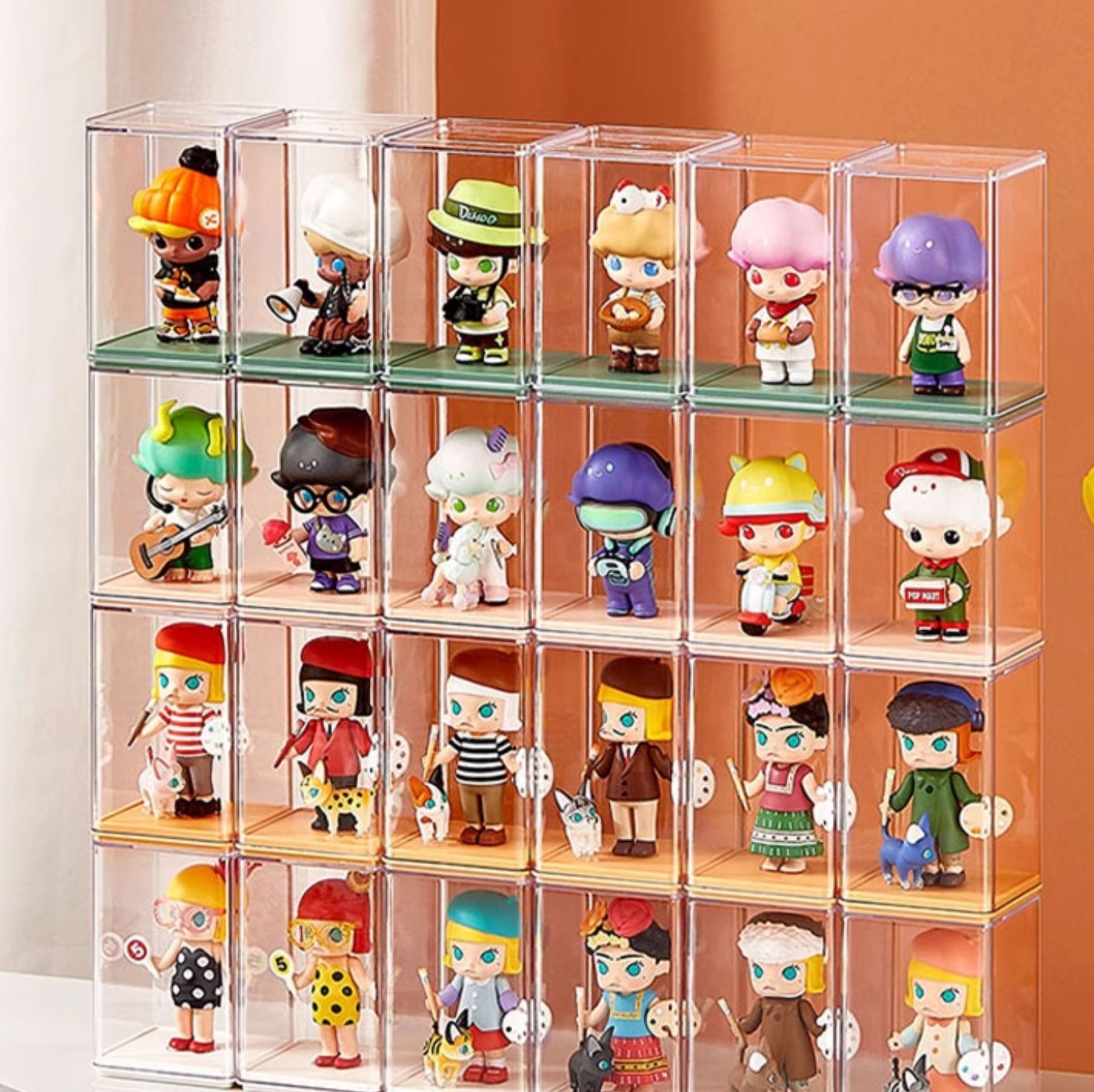 グッズ収納 透明フィギュア展示収納ボックス