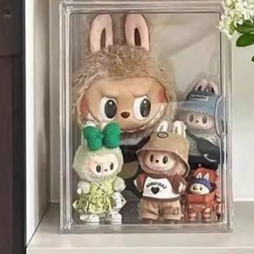グッズ収納 積み重ね可能 フィギュア透明展示ケース