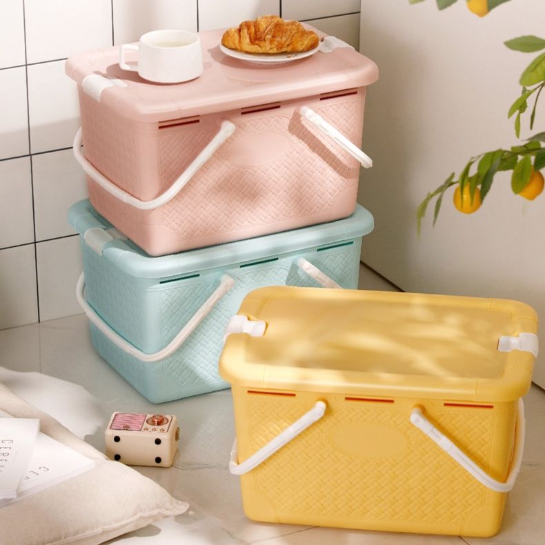 グッズ収納 持ち運びらくらくピクニックバスケット