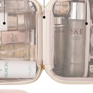 グッズ収納 多機能防水化粧品収納ポーチ仕切り付き