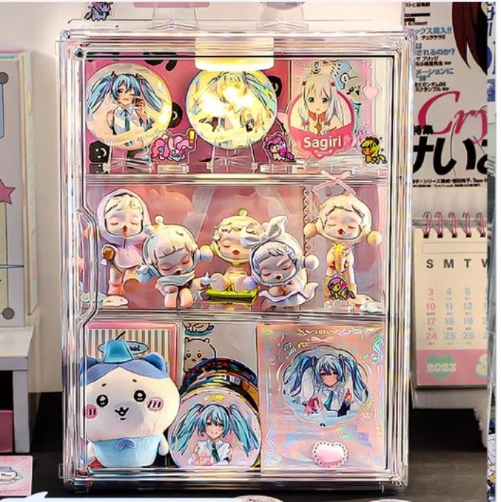 多段式透明アクリル製グッズ展示グッズ収納ボックス