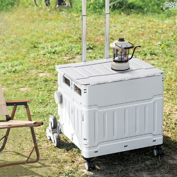 グッズ収納 折り畳み式多機能キャリーワゴン収納箱