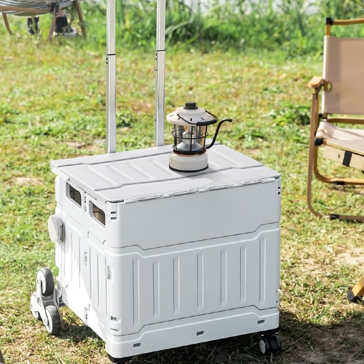 グッズ収納 折り畳み式多機能キャリーワゴン収納箱