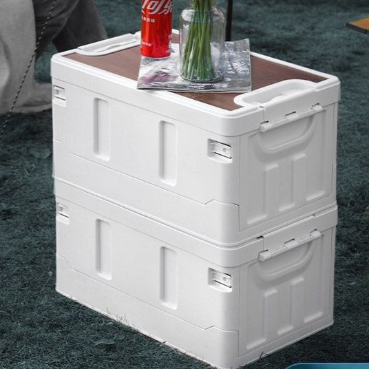 グッズ収納 折りたたみ式大容量収納ボックス二段重ね