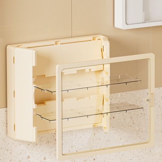 グッズ収納 壁掛け式缶詰章飾り多段収納棚