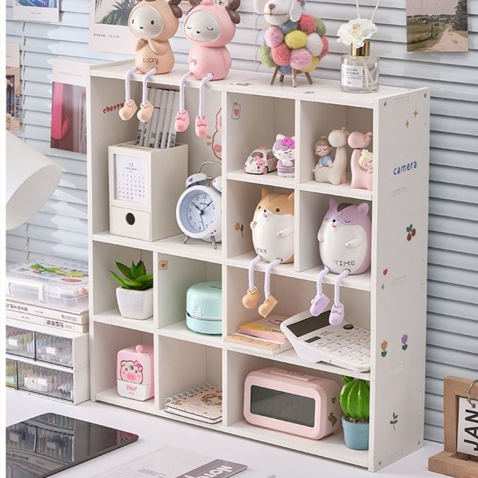 グッズ収納 可愛い動物仲間の多段式飾り棚収納ラック