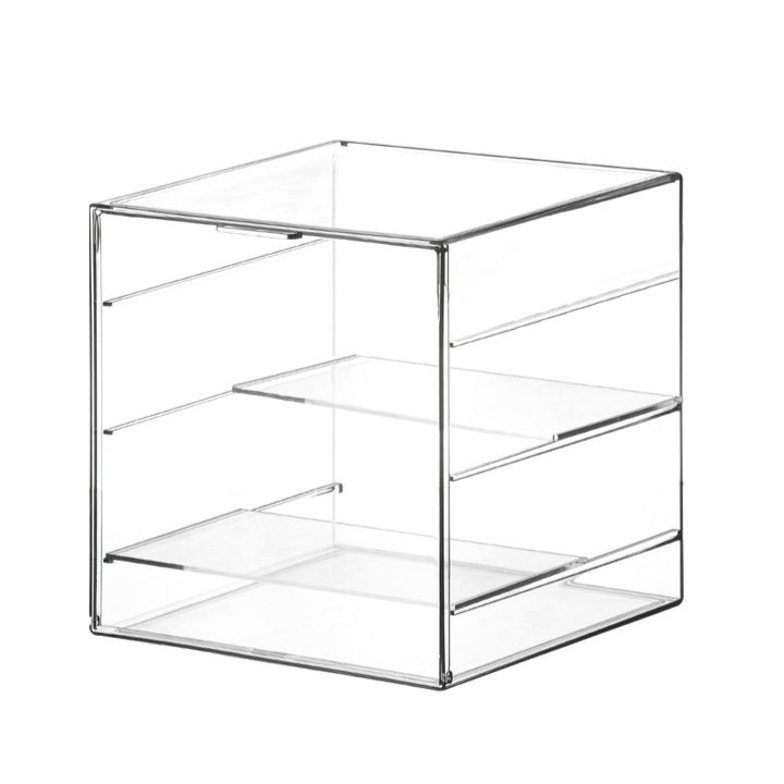 グッズ収納 透明組み立て式フィギュア展示棚三段重ね