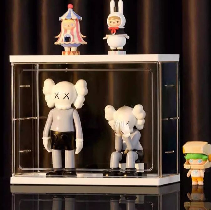 グッズ収納 透明多段式人形飾り棚収納ケース