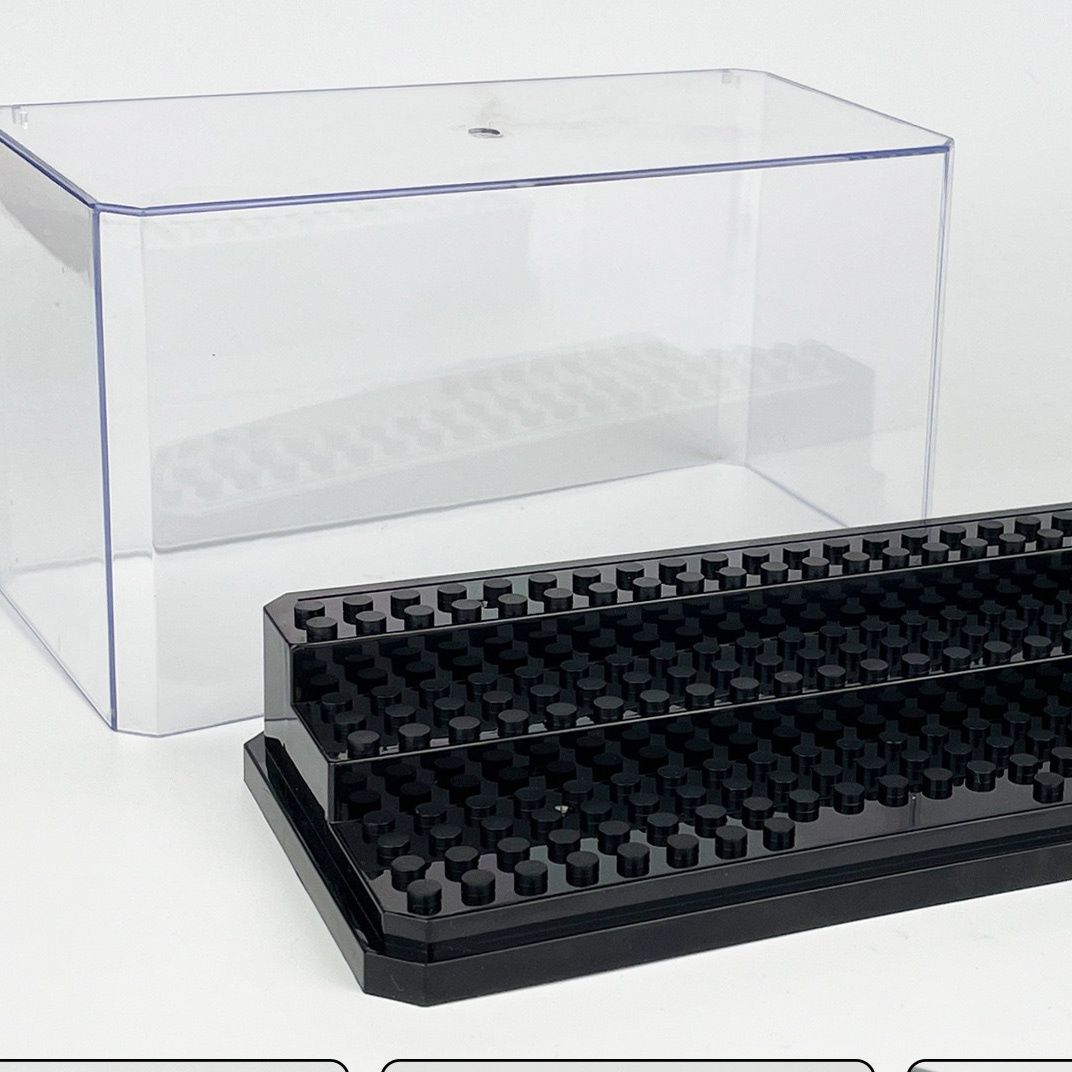 グッズ収納 組み立てブロックフィギュア専用透明展示収納ケース