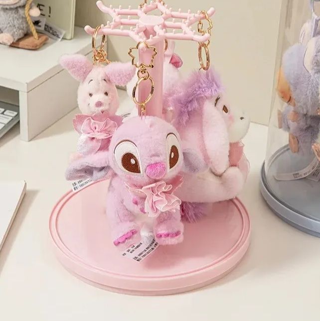 グッズ収納 透明円筒型ぬいぐるみキーホルダー飾り台