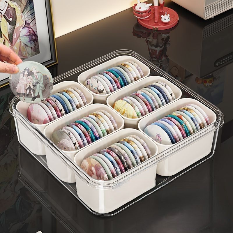 グッズ収納 透明多層仕切り付きコレクション整理収納ケース