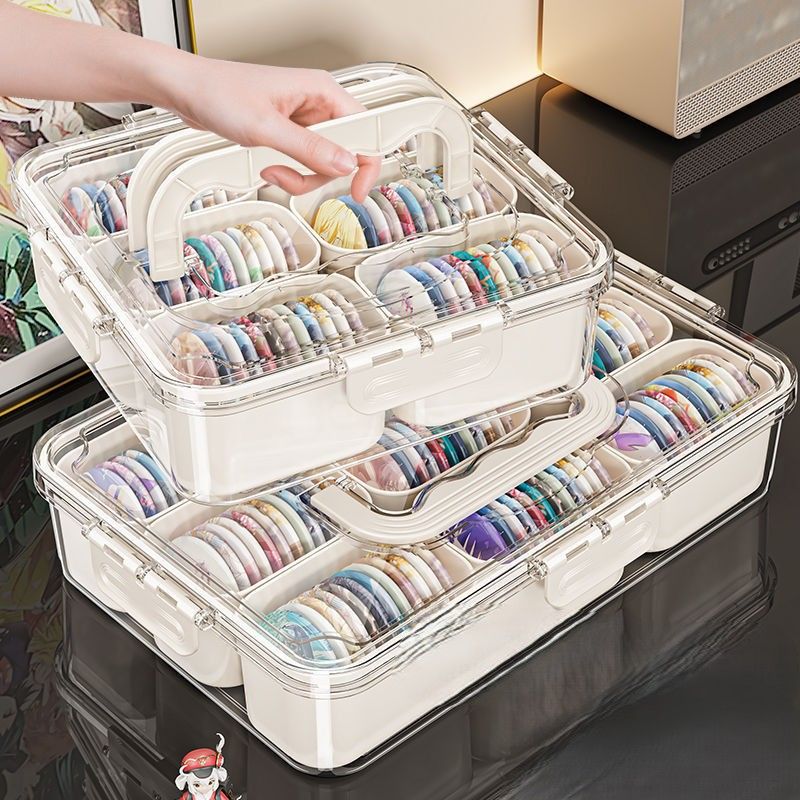 グッズ収納 透明多層仕切り付きコレクション整理収納ケース