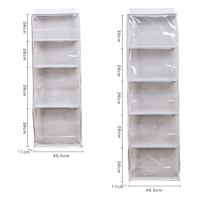 グッズ収納 透明窓付き縦型多段ぬいぐるみ吊り下げ収納ケース