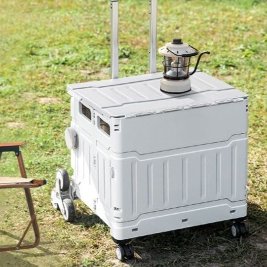 グッズ収納 折り畳み式多機能キャリーワゴン収納箱