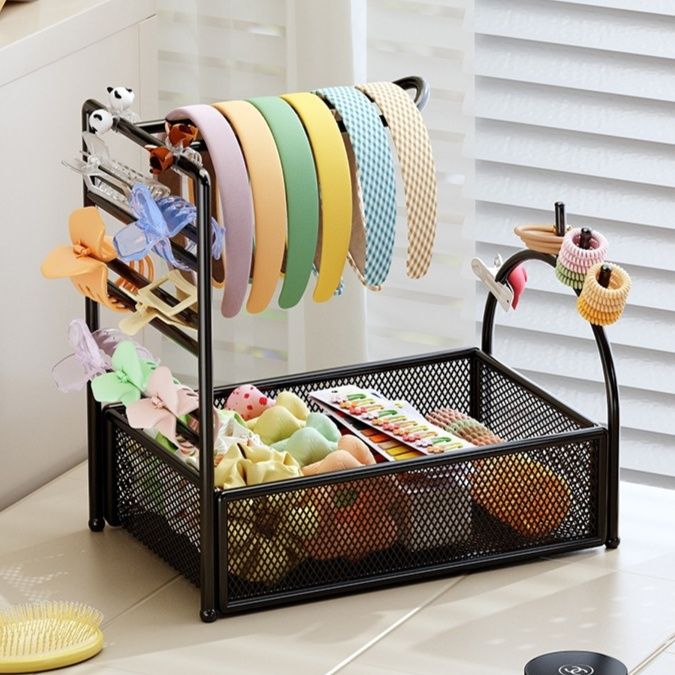 グッズ収納 多段式髪飾り整理棚 カチューシャ収納