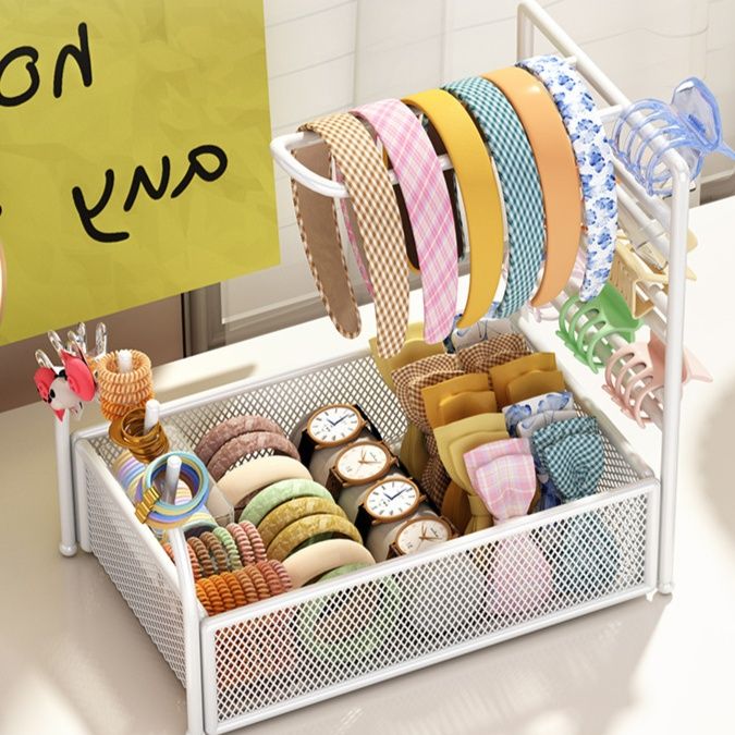 グッズ収納 多段式髪飾り整理棚　カチューシャ収納