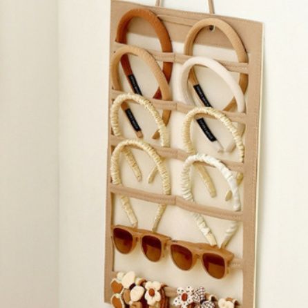 グッズ収納 可折畳式多段髪飾り　カチューシャ収納