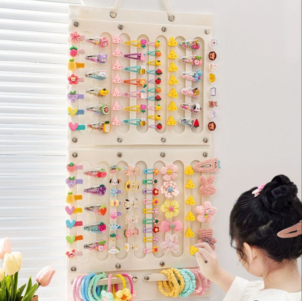 グッズ収納 壁掛け式多段階層髪飾り整理収納ラック