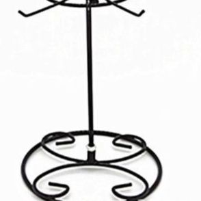 グッズ収納 回転式多段フック付き卓上　キーホルダー収納