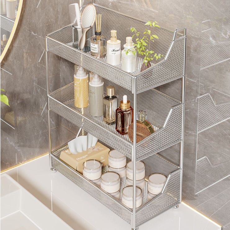 グッズ収納 三段式メッシュ棚化粧品整理ラック