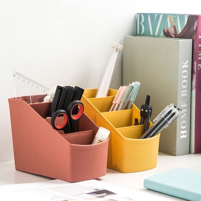 グッズ収納 多機能仕切り付き卓上小物整理収納ケース