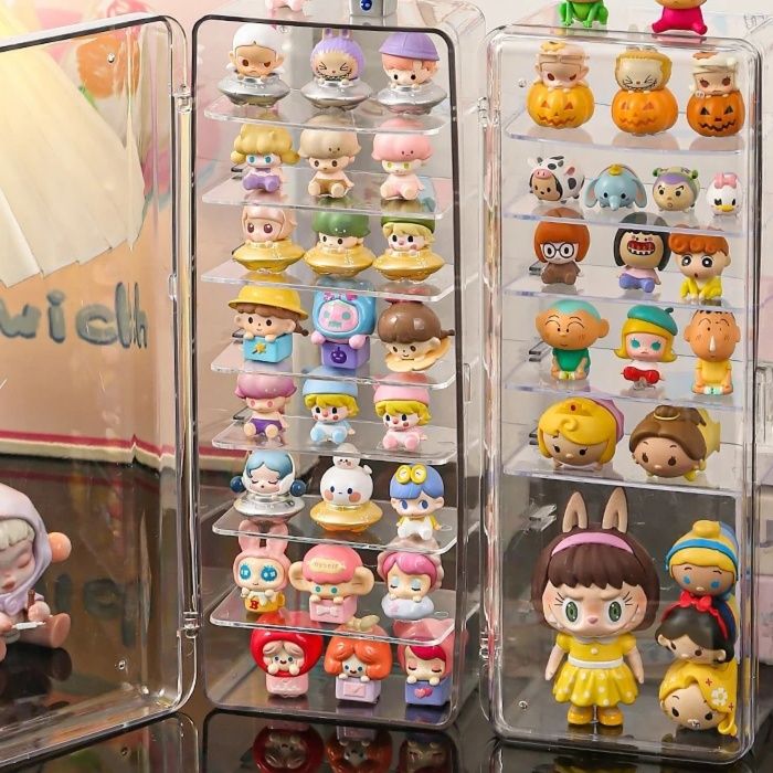 グッズ収納 透明アクリル多段棚ミニフィギュア専用収納ケース