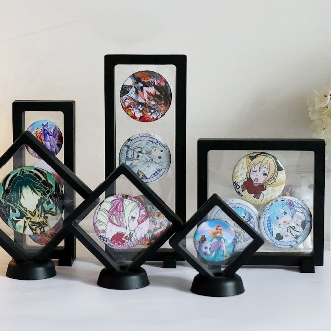 グッズ収納 缶バッジ用フローティングディスプレイケース