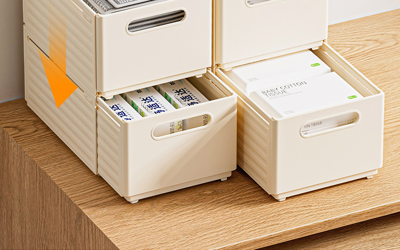 グッズ収納 伸縮自在キッチン収納ボックス