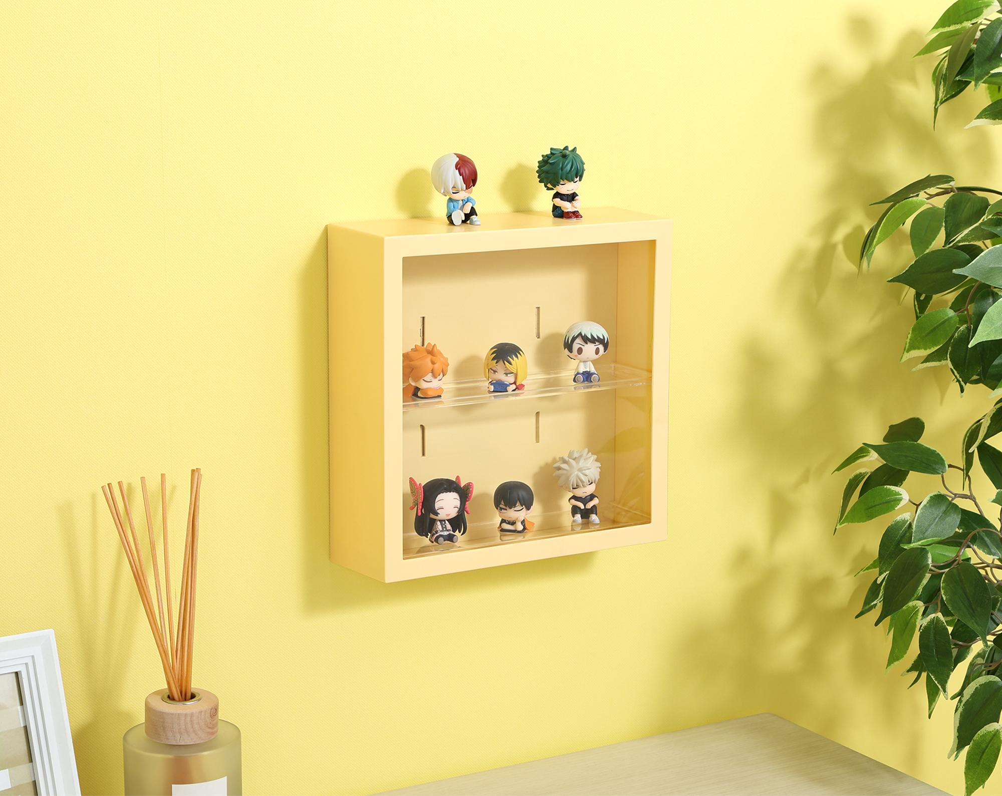 グッズ収納 壁掛け式ディスプレイケース  レモネード