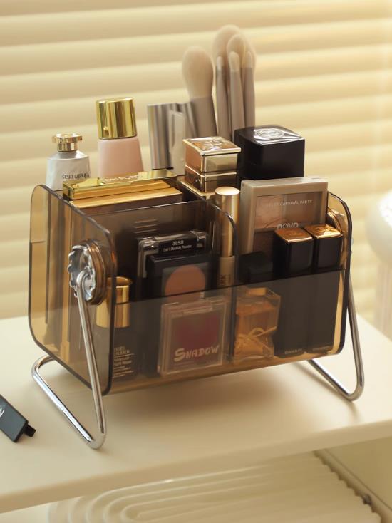 グッズ収納 360度回転式化粧品収納メイクボックス