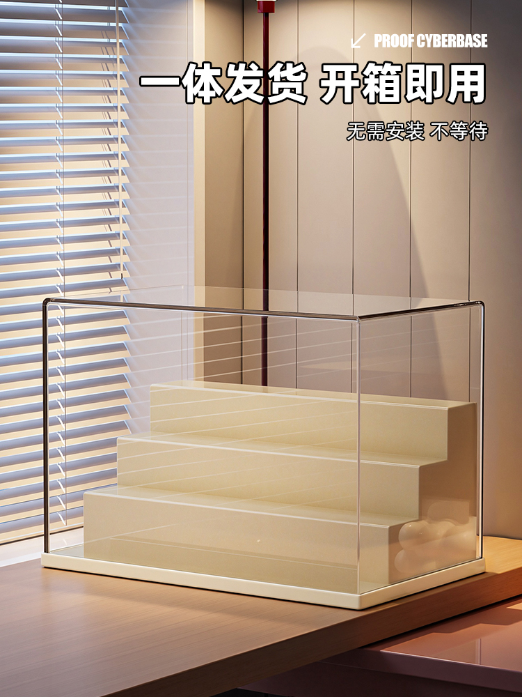 グッズ収納 階段式クリア人形ディスプレイケース
