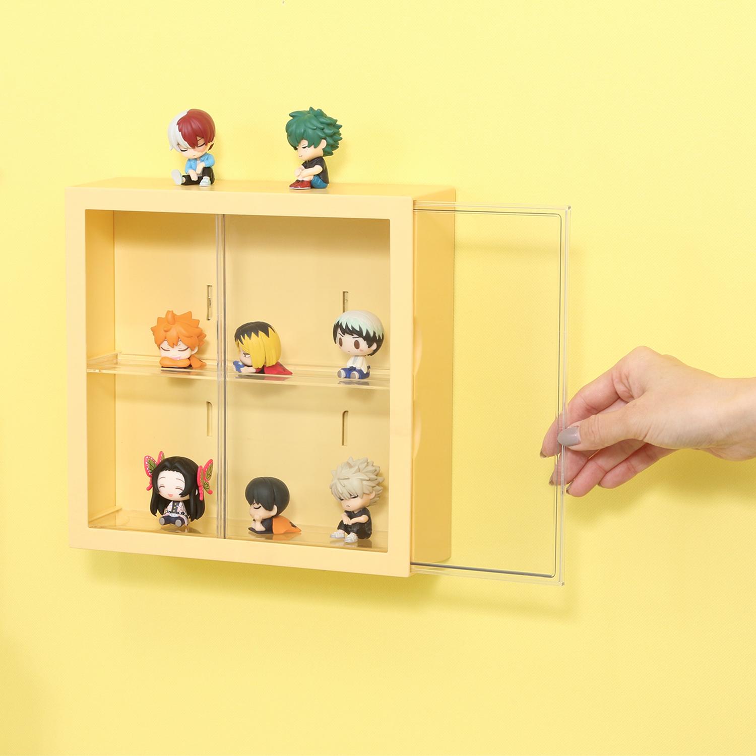 グッズ収納 壁掛け式ディスプレイケース  レモネード