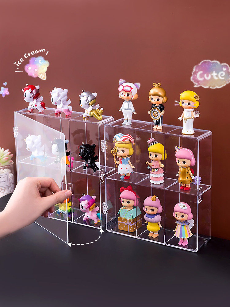 グッズ収納 透明アクリル多段式フィギュア収納ケース