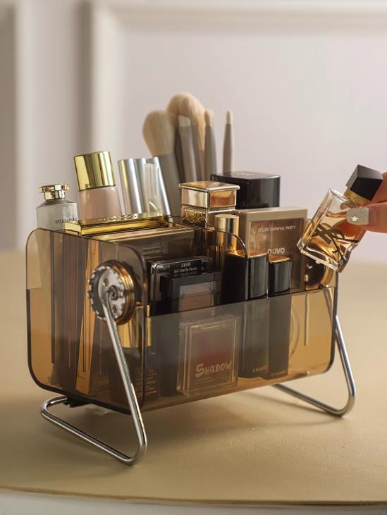 グッズ収納 360度回転式化粧品収納メイクボックス