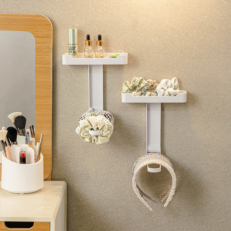 グッズ収納 壁掛け式多段トレー付き　カチューシャ収納