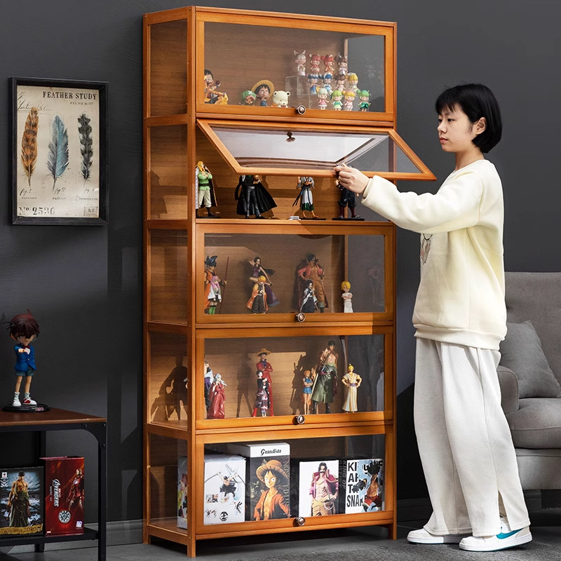 グッズ収納 フィギュア収納 開閉式棚板ディスプレイケース