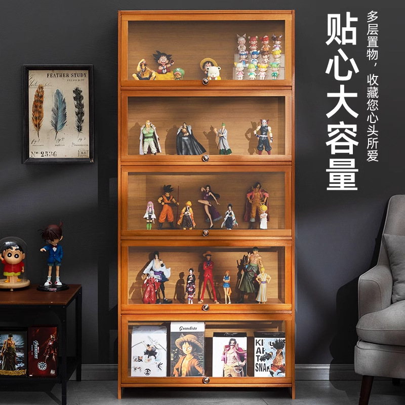 グッズ収納 フィギュア収納 開閉式棚板ディスプレイケース