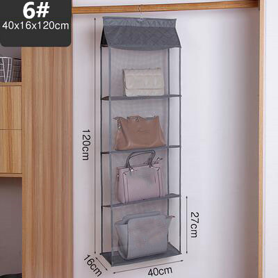 グッズ収納 吊り下げ式かばん収納ケース 折りたたみ多段ハンガー